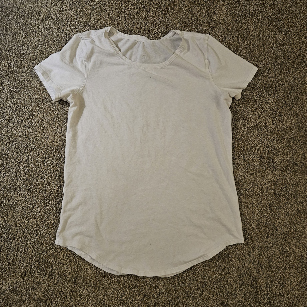 Lululemon Athletica White Love Crew Tee